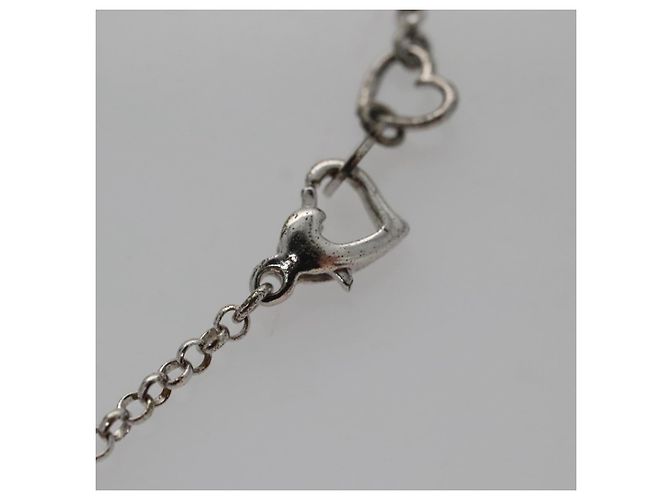 Collana Christian Dior metallo Argento Auth am7443 - vista 11