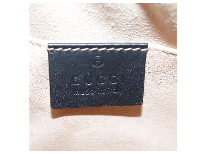Borsa a spalla GUCCI Sherry Line in suede rosso navy Auth mr825 Blu navy - vista 18