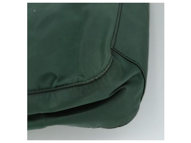 Borsa a Spalla PRADA in Nylon Verde Auth ep7022 - vista 16