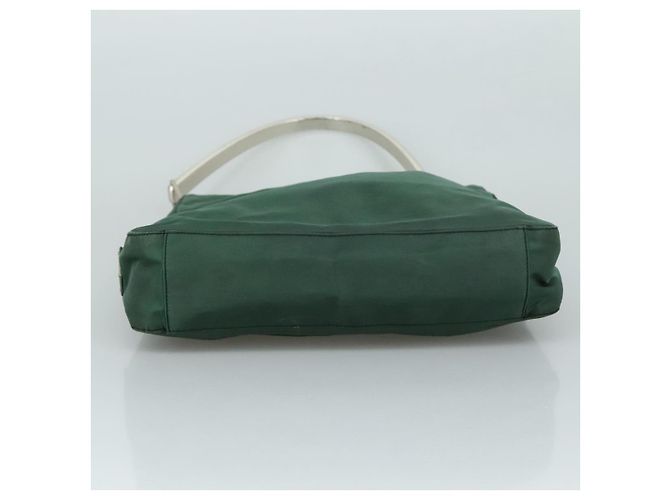 Borsa a Spalla PRADA in Nylon Verde Auth ep7022 - vista 5
