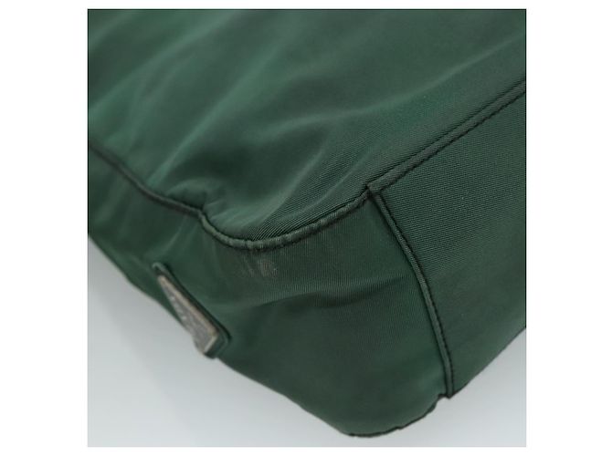 Borsa a Spalla PRADA in Nylon Verde Auth ep7022 - vista 9
