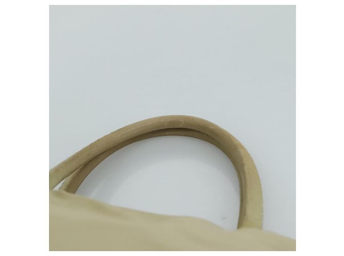 PRADA Borsa Tote Nylon Beige Argento Auth mr836 - vista 8