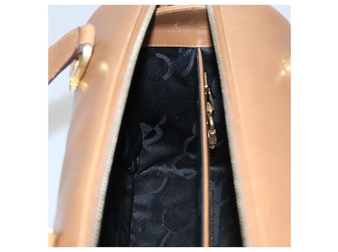 Borsa Boston in pelle beige oro Salvatore Ferragamo Auth ti2472 D'oro - vista 17