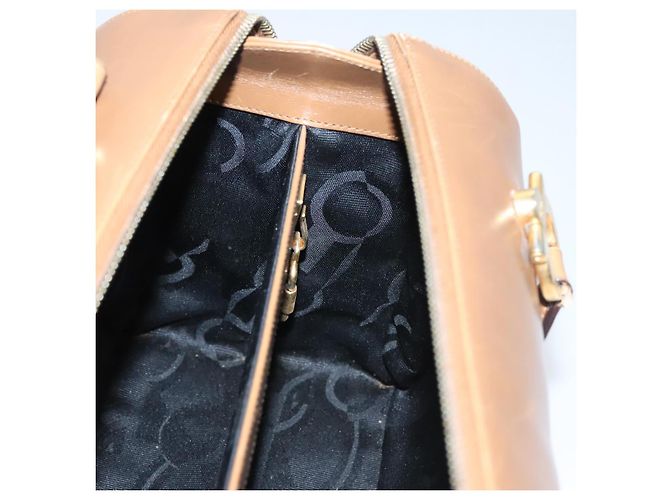 Borsa Boston in pelle beige oro Salvatore Ferragamo Auth ti2472 D'oro - vista 21