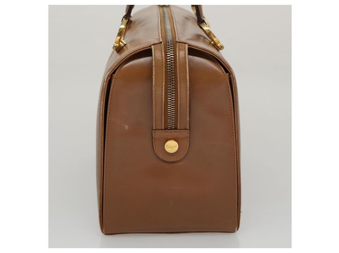 Borsa Boston in pelle beige oro Salvatore Ferragamo Auth ti2472 D'oro - vista 3