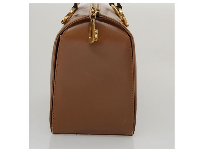 Borsa Boston in pelle beige oro Salvatore Ferragamo Auth ti2472 D'oro - vista 4