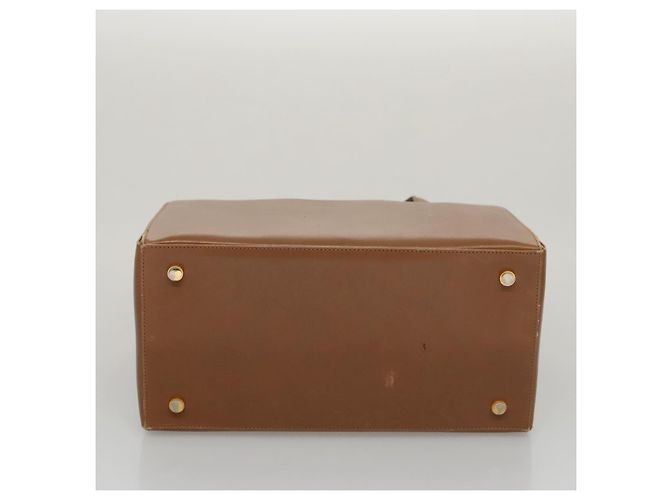 Borsa Boston in pelle beige oro Salvatore Ferragamo Auth ti2472 D'oro - vista 5