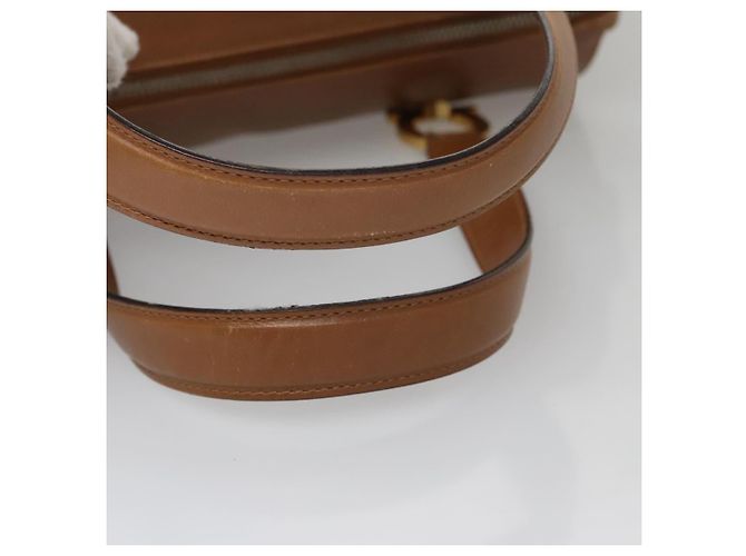 Borsa Boston in pelle beige oro Salvatore Ferragamo Auth ti2472 D'oro - vista 7