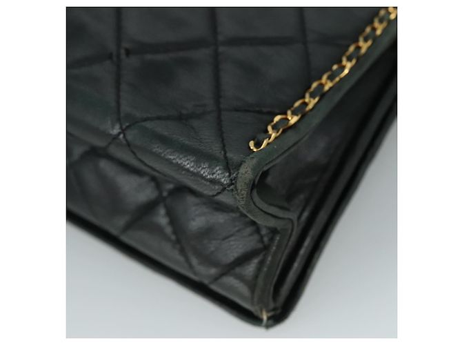 Borsa a spalla con catena CHANEL in pelle nera CC Auth 106420 Nero - vista 16