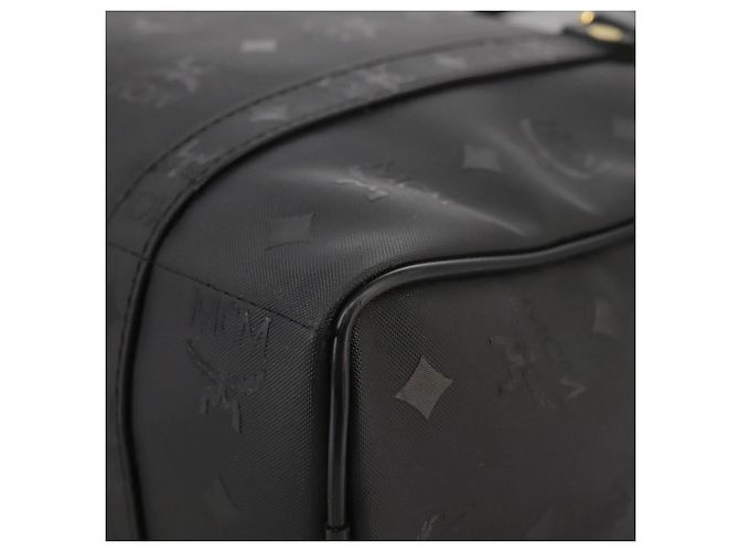 Borsa a spalla MCM Vicetos Logogram PVC Nera Auth 104709 Nero - vista 14