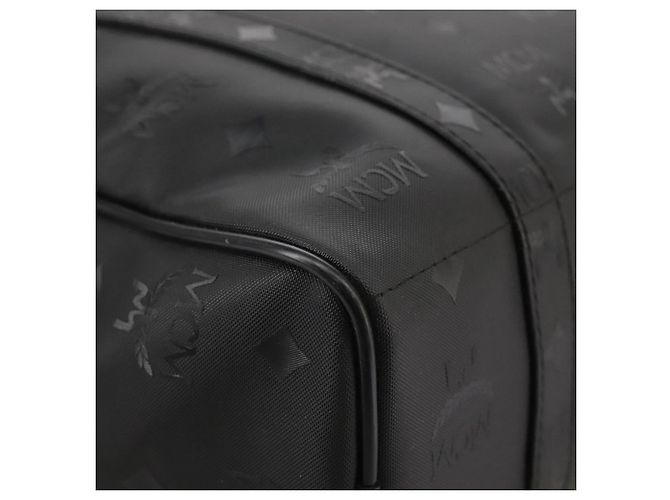Borsa a spalla MCM Vicetos Logogram PVC Nera Auth 104709 Nero - vista 15