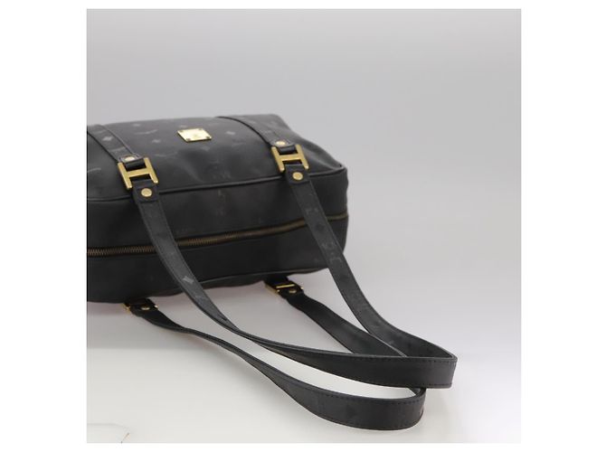 Borsa a spalla MCM Vicetos Logogram PVC Nera Auth 104709 Nero - vista 7