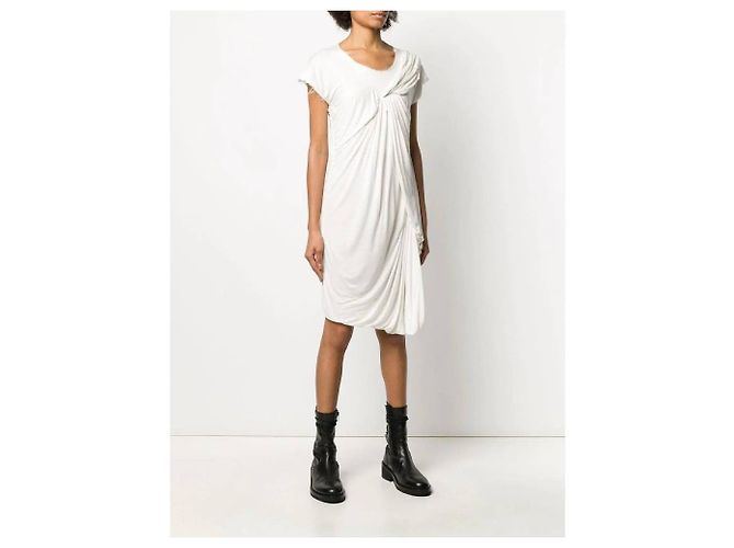 Vestido drapeado blanco Lanvin - vista 2