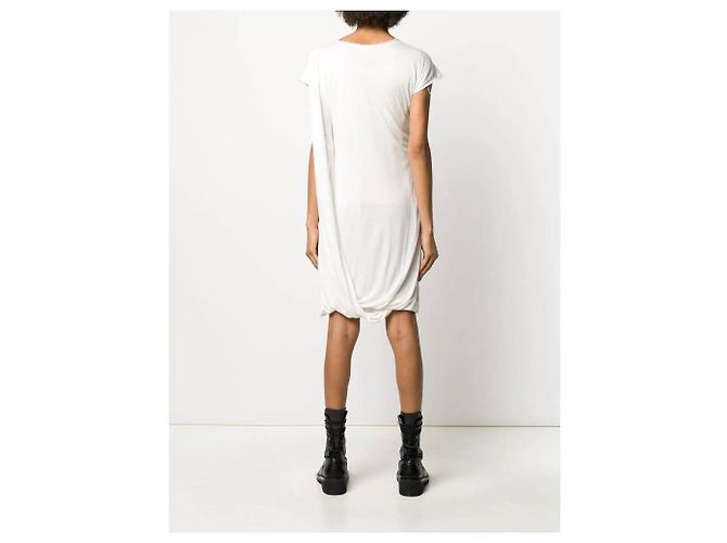 Vestido drapeado blanco Lanvin - vista 3