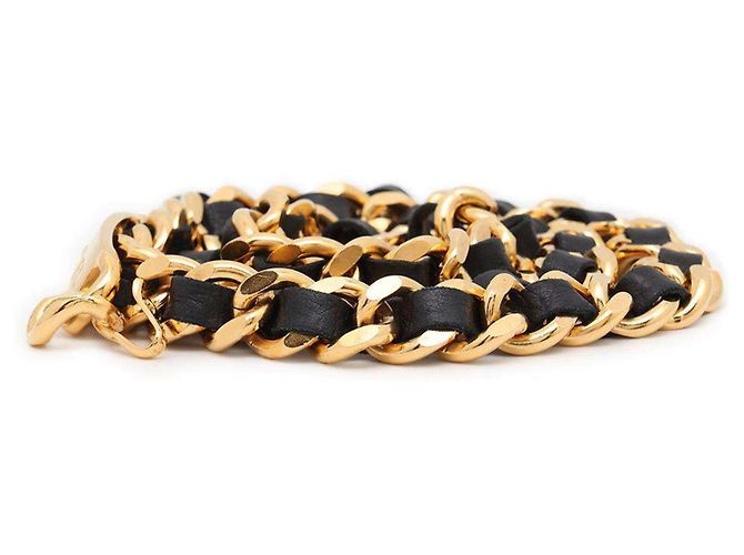 Cinturón de cadena Chanel 31 Cambon moneda marca Coco Negro - vista 2