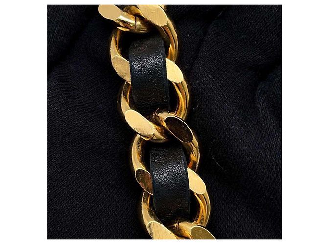 Cinturón de cadena Chanel 31 Cambon moneda marca Coco Negro - vista 6