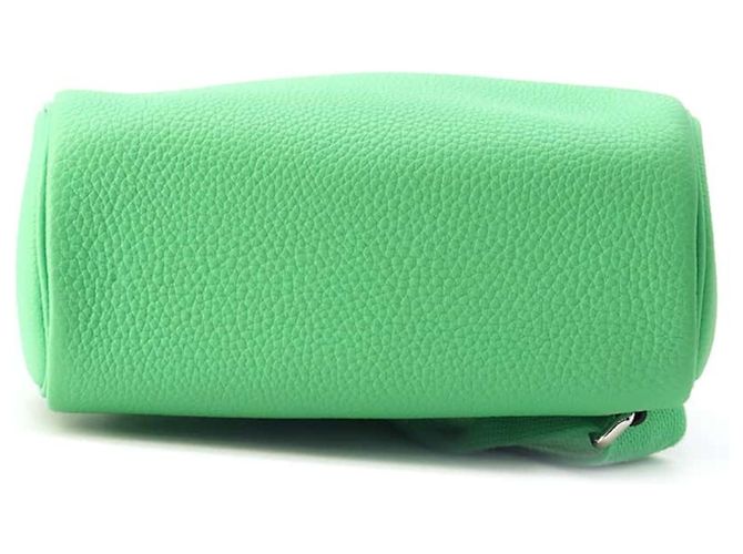 Hermès Sac à dos Hermes Kelly Akkad PM Vert Comic Togo Vert clair - vue 3