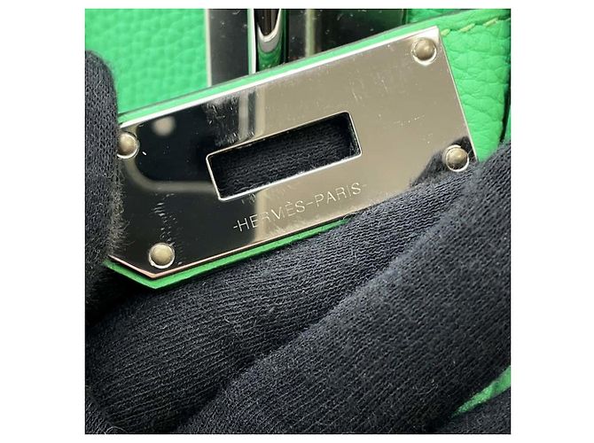 Hermès Sac à dos Hermes Kelly Akkad PM Vert Comic Togo Vert clair - vue 9