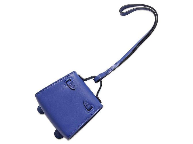 Hermès Charm Kelly Doll Bijoux de Sac Hermes Rosso Blu - vista 3