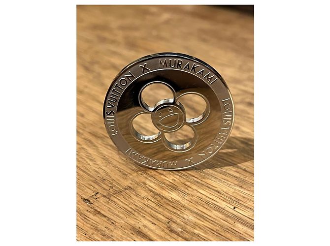Louis Vuitton x Murakam seltener Sammlertoken Silber - Ansicht 3