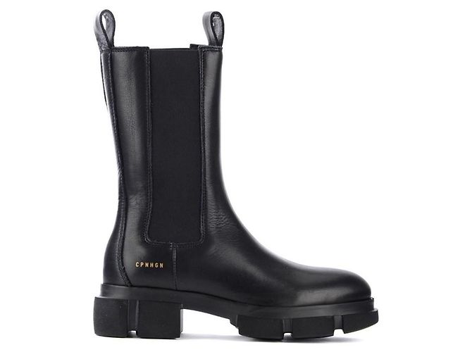Autre Marque COPENHAGEN STUDIOS Stivali Chunky in pelle nera Nero - vista 2