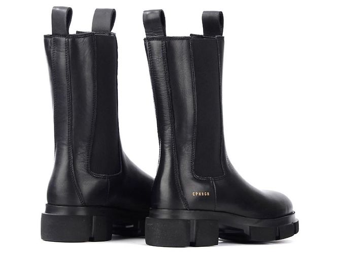 Autre Marque COPENHAGEN STUDIOS Stivali Chunky in pelle nera Nero - vista 3