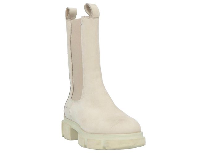 Autre Marque Copenhagen Studios Stiefel aus Ecru Leder Roh - Ansicht 2