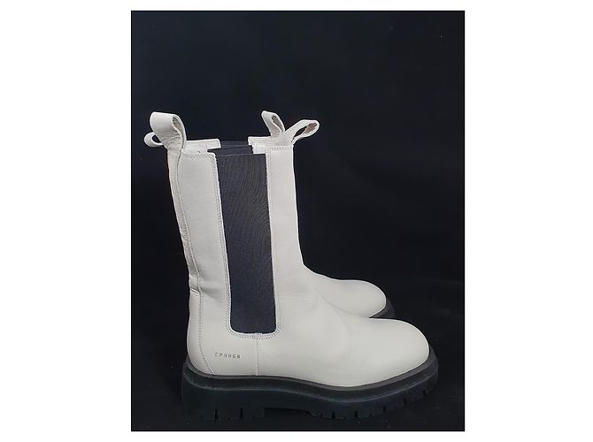 Autre Marque Botines Copenhagen Studios de piel blanca Talla 39 Blanco - vista 2