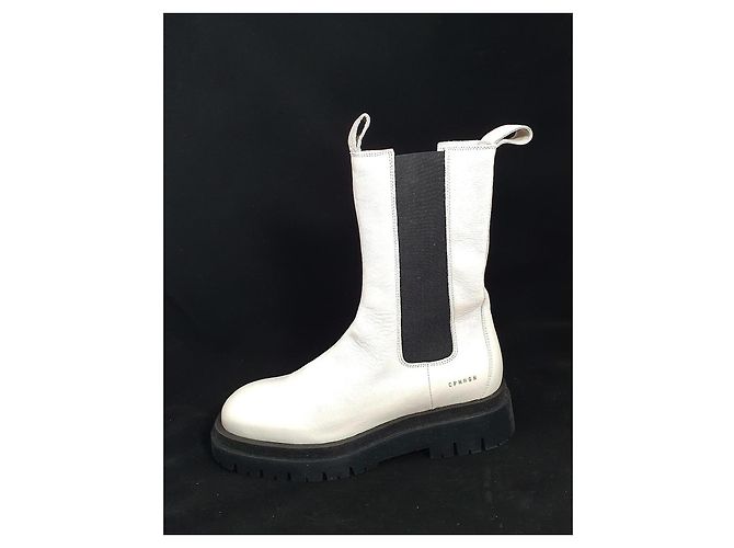 Autre Marque Botines Copenhagen Studios de piel blanca Talla 39 Blanco - vista 3