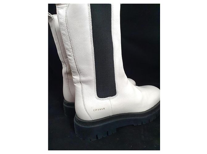 Autre Marque Botines Copenhagen Studios de piel blanca Talla 39 Blanco - vista 4