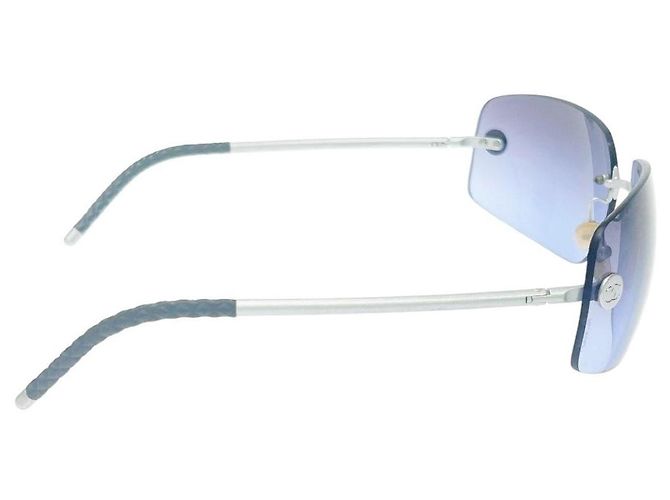 Occhiali da sole Chanel senza montatura viola blu argento 4035 Porpora - vista 6