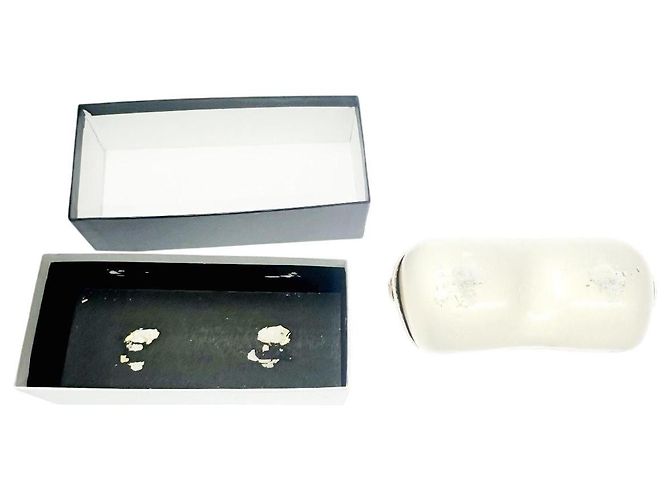 Occhiali da sole Chanel senza montatura viola blu argento 4035 Porpora - vista 9