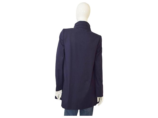 Stella Mc Cartney Chaqueta Stella McCartney de algodón azul corte A-line - vista 2