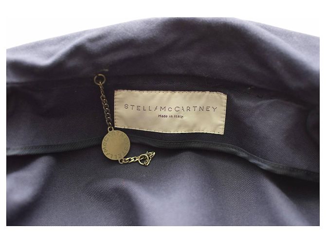 Stella Mc Cartney Chaqueta Stella McCartney de algodón azul corte A-line - vista 3
