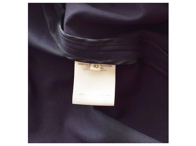 Stella Mc Cartney Chaqueta Stella McCartney de algodón azul corte A-line - vista 4