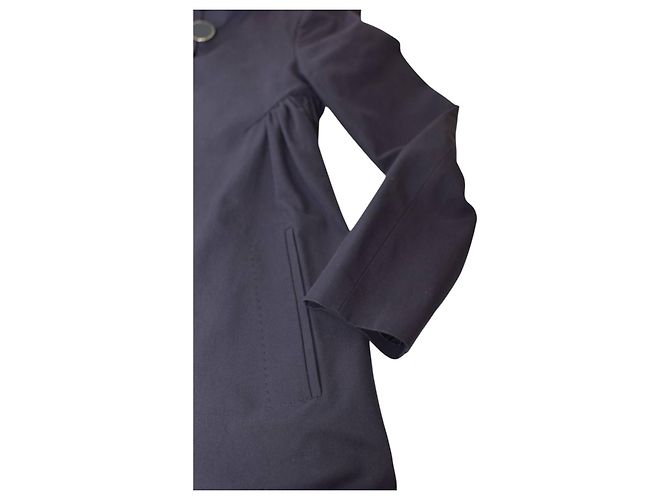 Stella Mc Cartney Chaqueta Stella McCartney de algodón azul corte A-line - vista 6