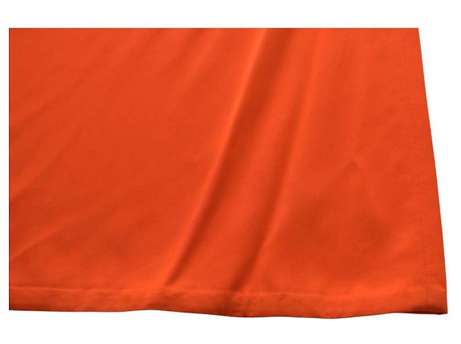 Stella Mc Cartney Vestido mini Stella McCartney laranja em viscose de um ombro - vista 8