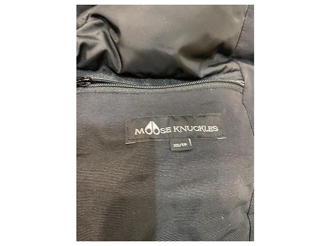 MOOSE KNUCKLES GIACCONE STIRLING PARKA size xs Nero - vista 12