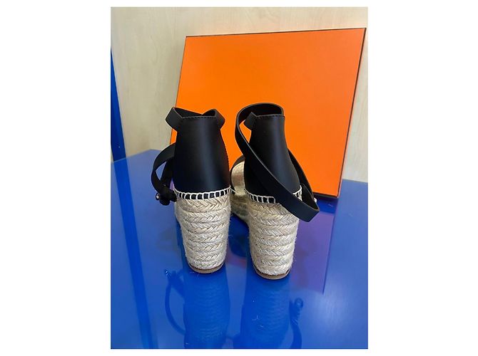 Hermès Tipoli Espadrilles Black - view 8