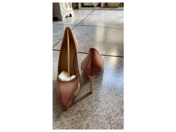 Escada High Heels Lackleder Rosa Nude Farbverlauf Pink - Ansicht 3