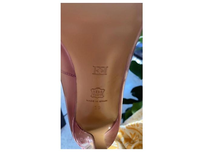 Escada High Heels Lackleder Rosa Nude Farbverlauf Pink - Ansicht 4