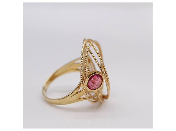 Autre Marque HILOS Goldring mit Turmalin Pink Golden - Ansicht 2