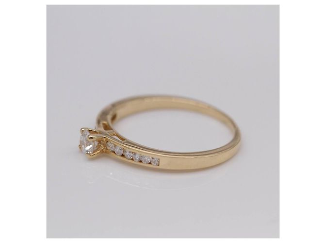 Autre Marque AMOUR Trauring mit Diamanten Golden - Ansicht 4