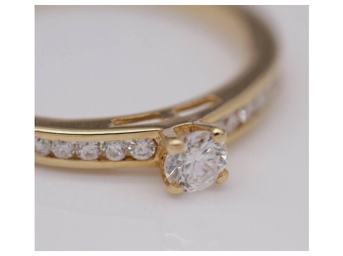 Autre Marque AMOUR Trauring mit Diamanten Golden - Ansicht 5
