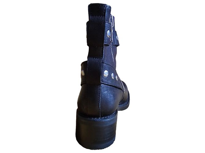 Botas Biker Free Lance de Cuero Negro - vista 4