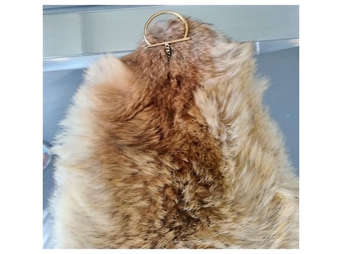 Stola Salvatore Ferragamo in pelliccia di Coyote Beige - vista 6
