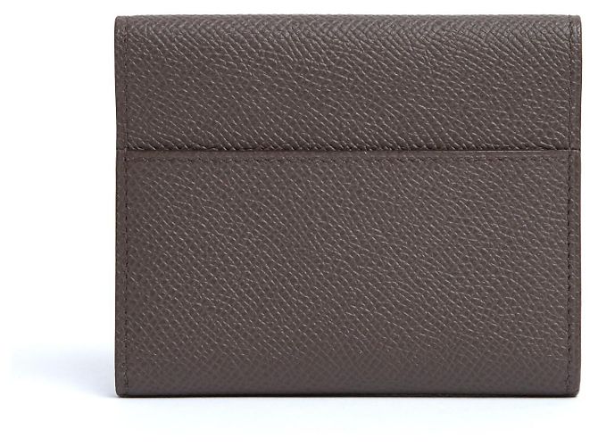 Billetera de Cuero Etoupe Clic 10 de Hermès Dorado Gris pardo - vista 3