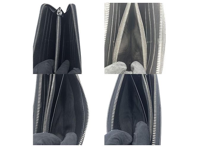 Portafoglio con zip Prada Saffiano Print 1ML506 Nero - vista 5