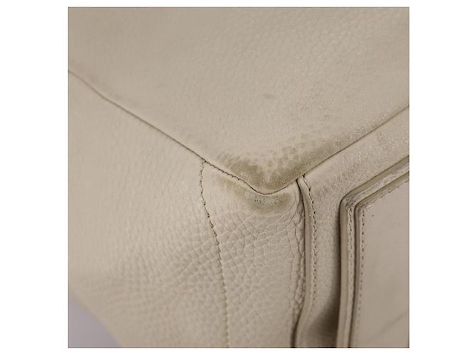 Céline CELINE Handtasche aus Leder Beige Gold Auth bs21026 Golden - Ansicht 10
