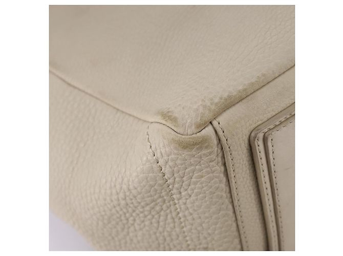 Céline CELINE Handtasche aus Leder Beige Gold Auth bs21026 Golden - Ansicht 12